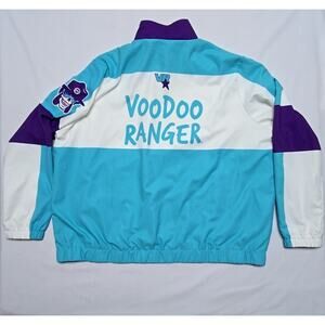 Voodoo Ranger IPA Jacket VR Logo Colorblock Windbreaker Blue Purple Large